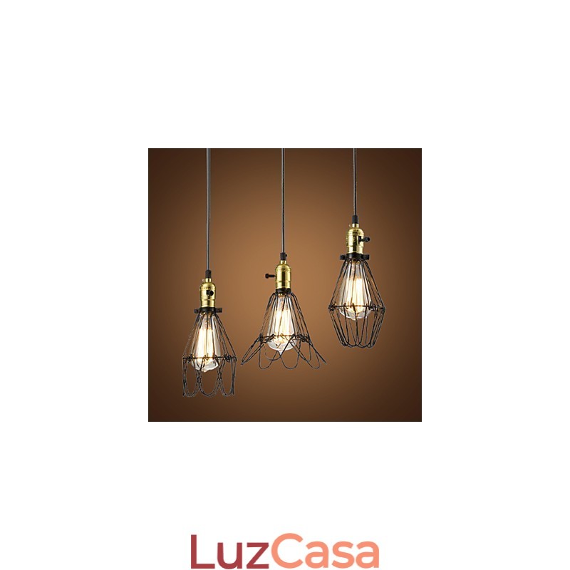 Tradicional Clássico Vintage Retro Country Pendente Luz