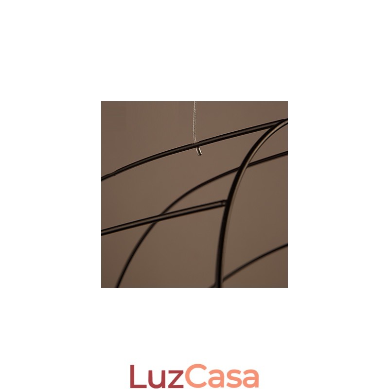 Luminária pendente de metal com design retrô