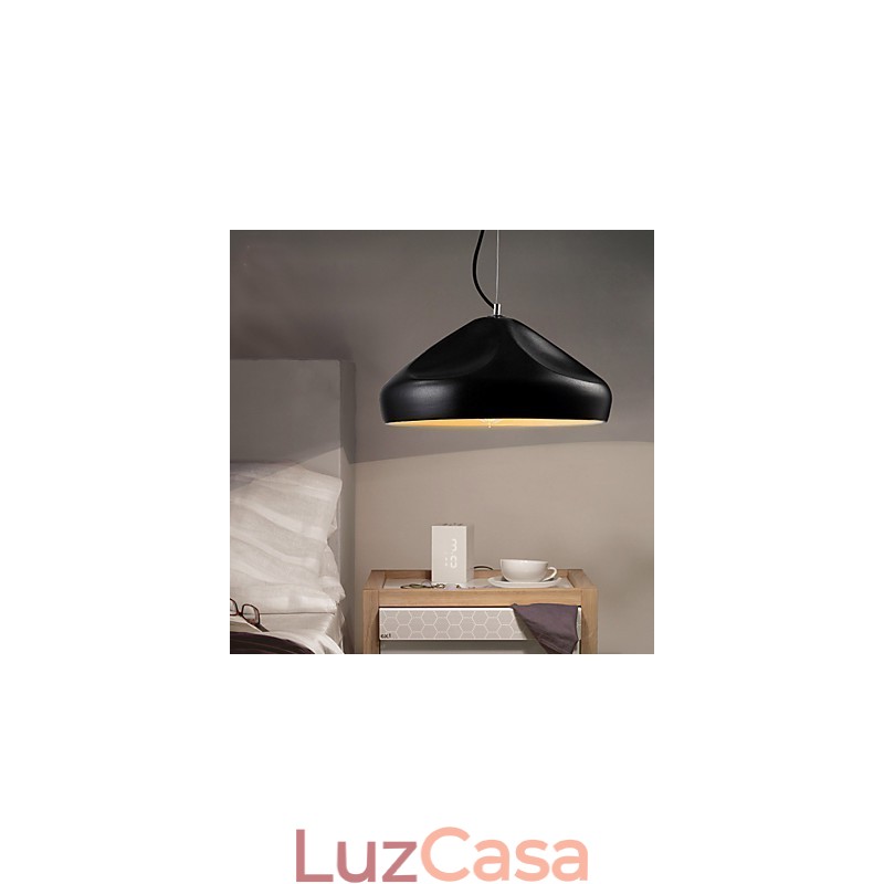 Luminária pendente de metal com pintura estilo retrô vintage mini