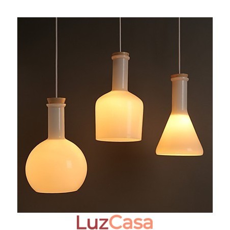 Linha de Garrafas de Vidro Mágico Branco Criativo Contemporâneo e Contratado Droplight Linha de Garrafas de Vidro Mágico Branco Criativo Contemporâneo e Contratado Droplight