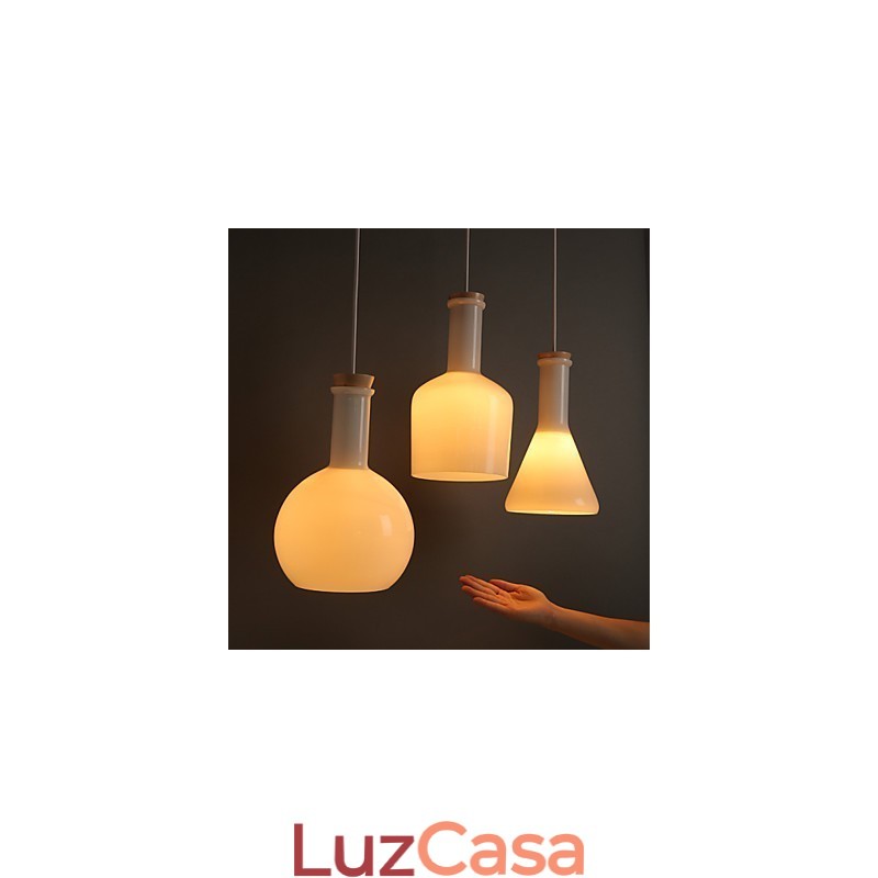 Linha de Garrafas de Vidro Mágico Branco Criativo Contemporâneo e Contratado Droplight