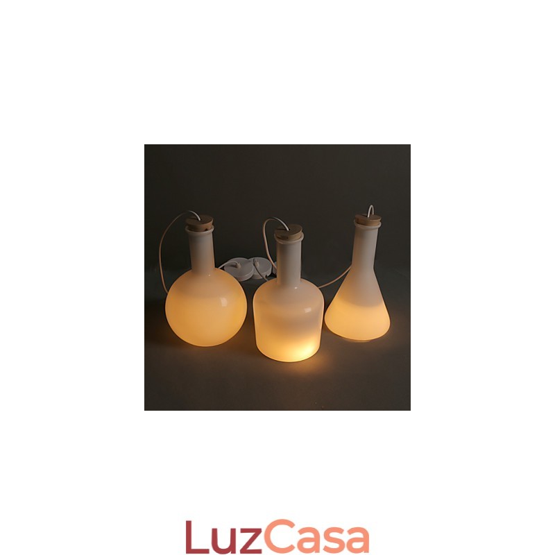 Linha de Garrafas de Vidro Mágico Branco Criativo Contemporâneo e Contratado Droplight