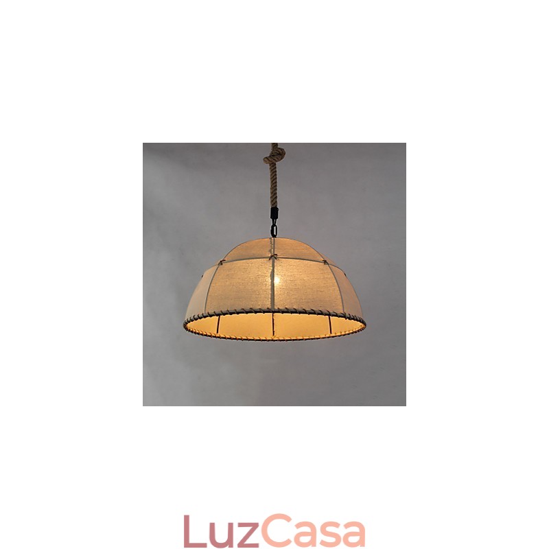 35CM Loft Industrial Wind Straightforward Linen American Country Creative Arts Droplight Lâmpada