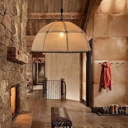 35CM Loft Industrial Wind Straightforward Linen American Country Creative Arts Droplight Lâmpada