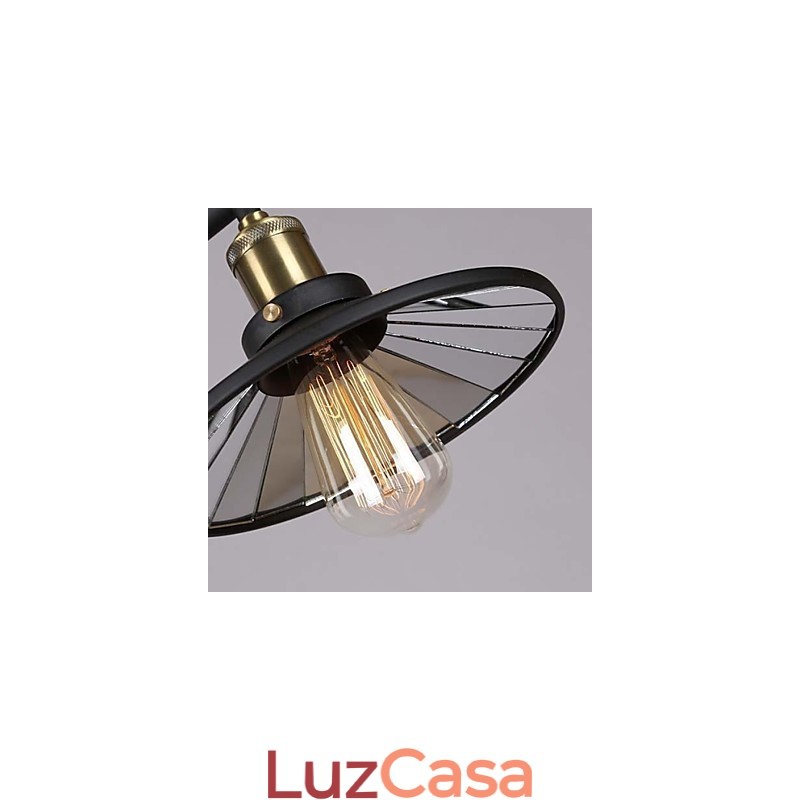 Lustre de metal com pintura estilo country vintage mini