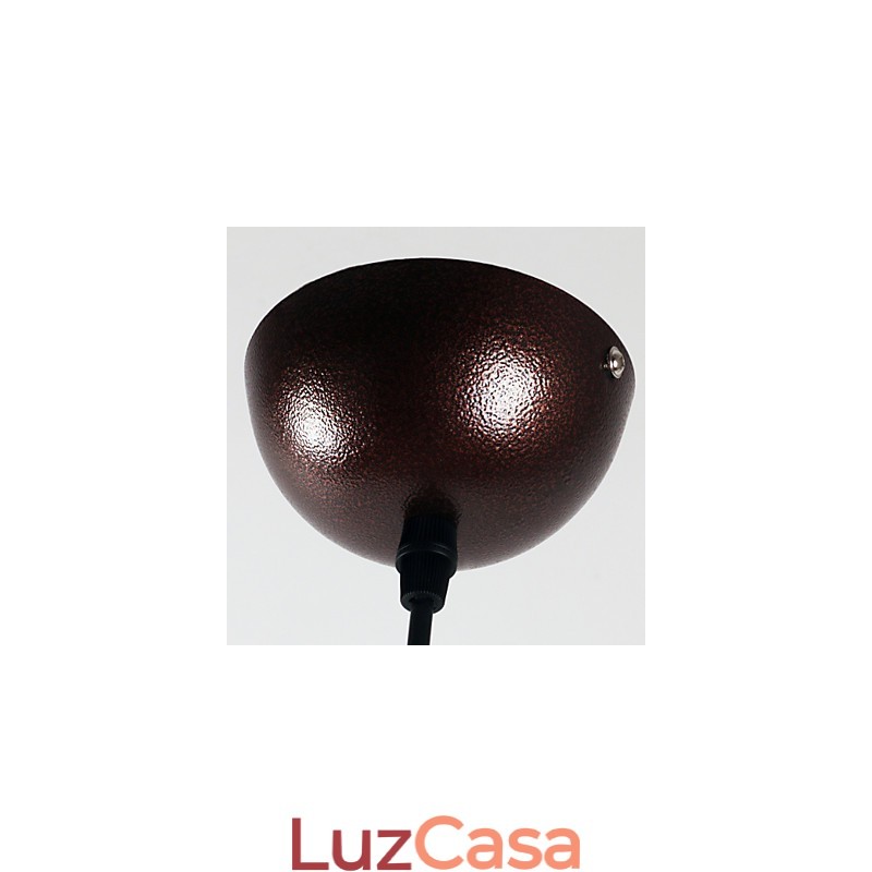 Luminária pendente de metal com pintura contemporânea moderna