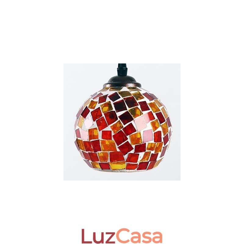 Luminária pendente de metal com pintura contemporânea moderna