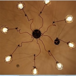 Pingente de flor de beleza de cabeça retrô americana country 8