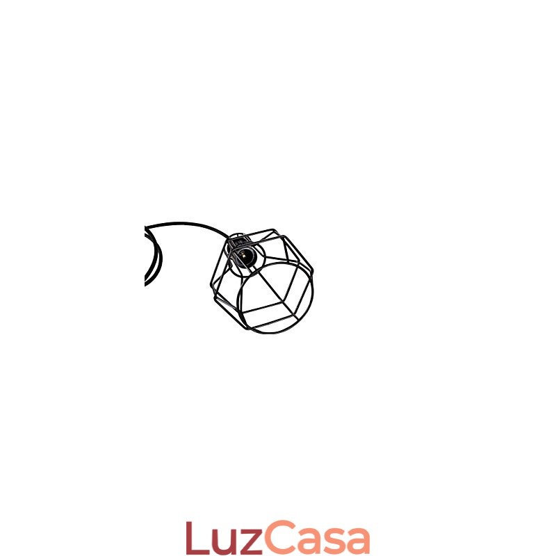 Estilo Mini Retro Pintura Metal Pendente Luz Garagem
