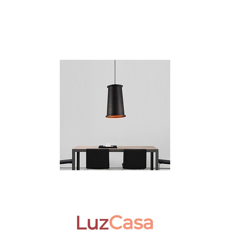 Luminária pendente de metal com design retrô