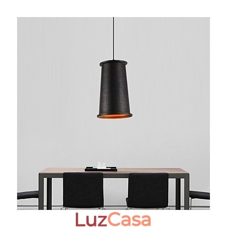 Luminária pendente de metal com design retrô