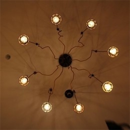 Pingente de flor de beleza de cabeça retrô americana country 8