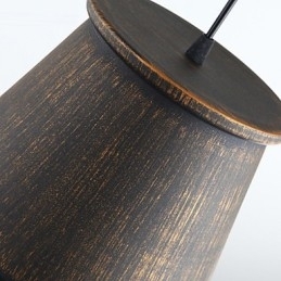 Luminária pendente de metal com design retrô