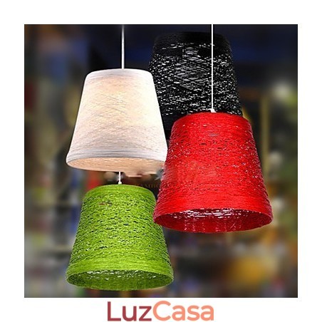 Lâmpada de teto suspensa de cabeça única moderna Rural Cany Art Woven Rattan Lâmpada de teto suspensa de cabeça única moderna Rural Cany Art Woven Rattan