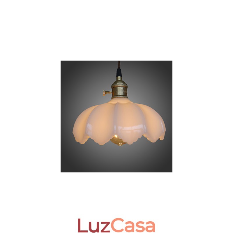 Luzes de iluminação retrô Luz pendente de vidro