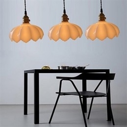 Luzes de iluminação retrô Luz pendente de vidro