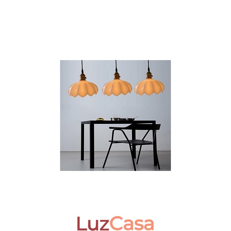 Luzes de iluminação retrô Luz pendente de vidro