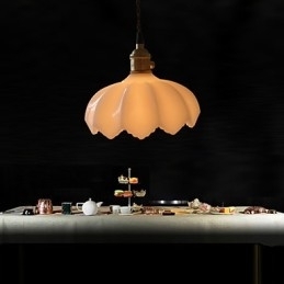Luzes de iluminação retrô Luz pendente de vidro