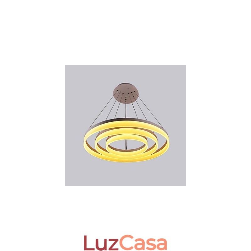 Venda quente cor branca acrílico moderno pendurado luz 130W