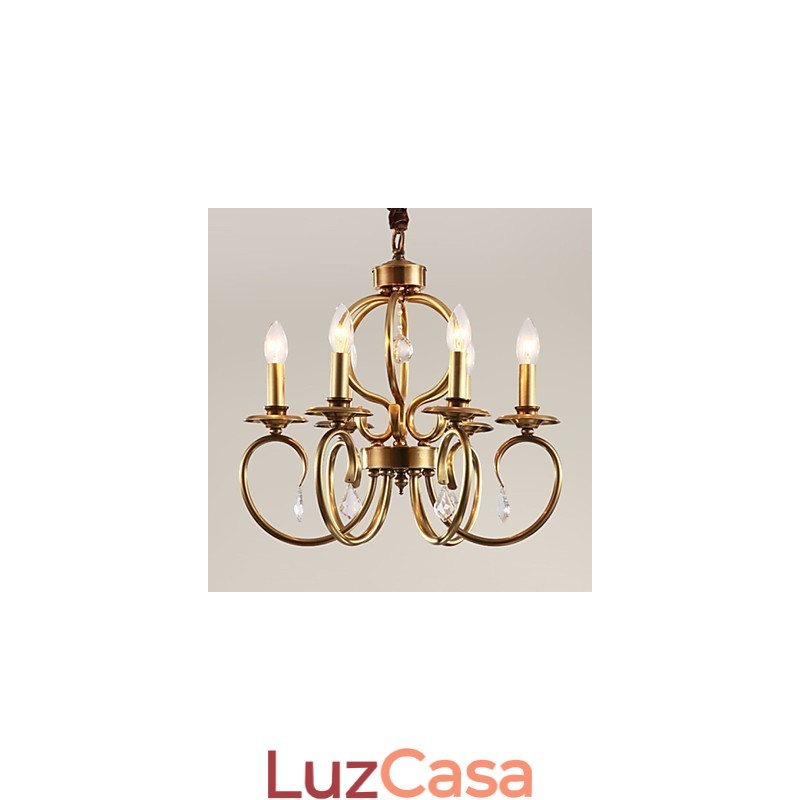 Lustre Pendente Mini Estilo Tradicional Clássico Metal