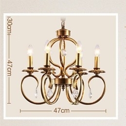 Lustre Pendente Mini Estilo Tradicional Clássico Metal