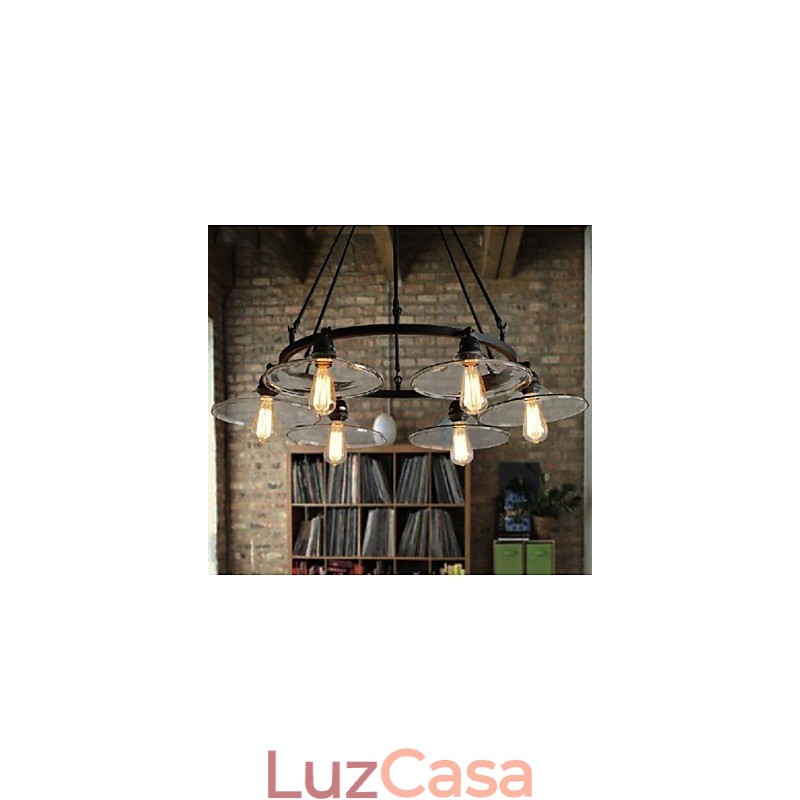 Tradicional Clássico Vintage Retro Lanterna Country Mini Estilo Pintura Metal Pingente Luz Jantar