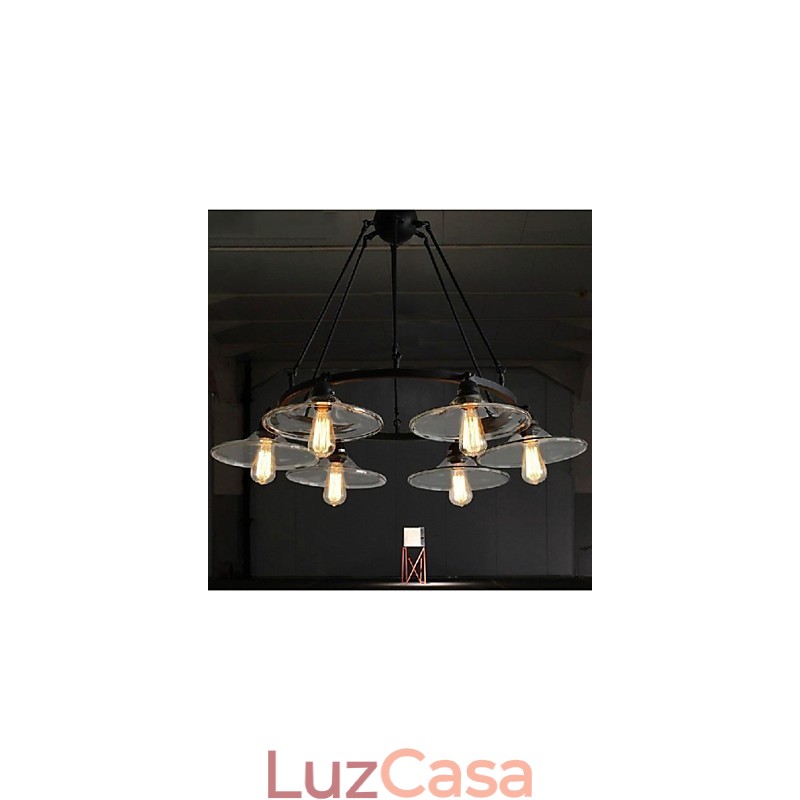 Tradicional Clássico Vintage Retro Lanterna Country Mini Estilo Pintura Metal Pingente Luz Jantar