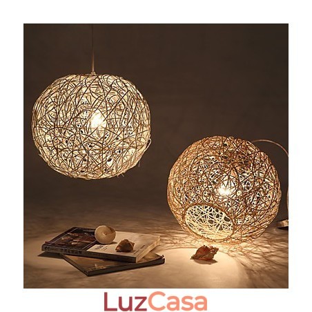 Cany Art Lamp Rural Chinlon Droplight Lâmpada Droplight Luz Cany Art Lamp Rural Chinlon Droplight Lâmpada Droplight Luz