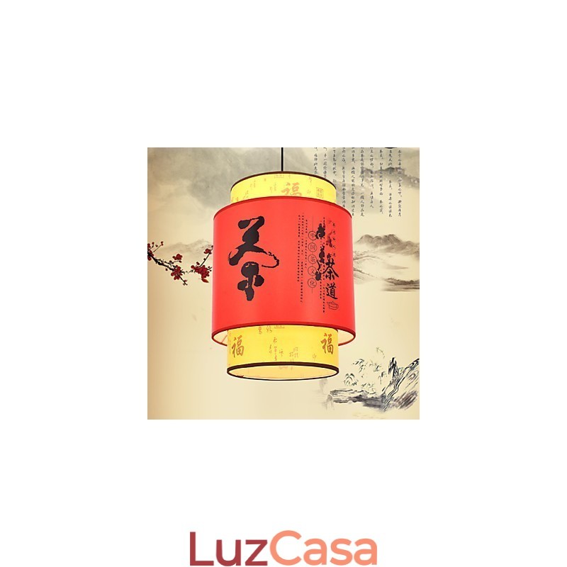 Lustre de cabeça única para refeições Archaizes Teahouse Lâmpada pequena Droplight