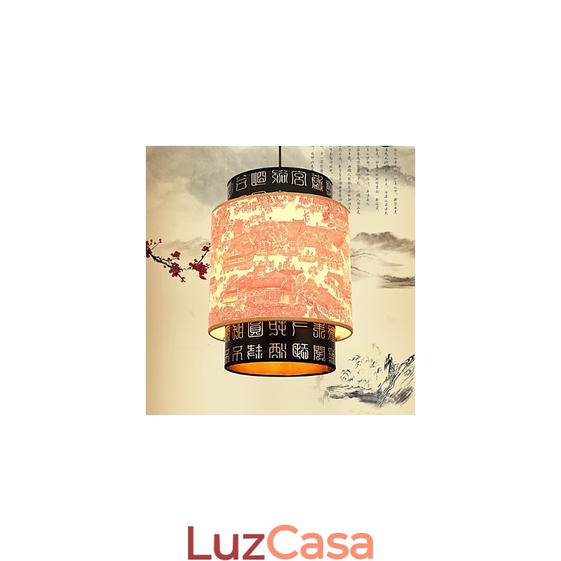 Lustre de cabeça única para refeições Archaizes Teahouse Lâmpada pequena Droplight
