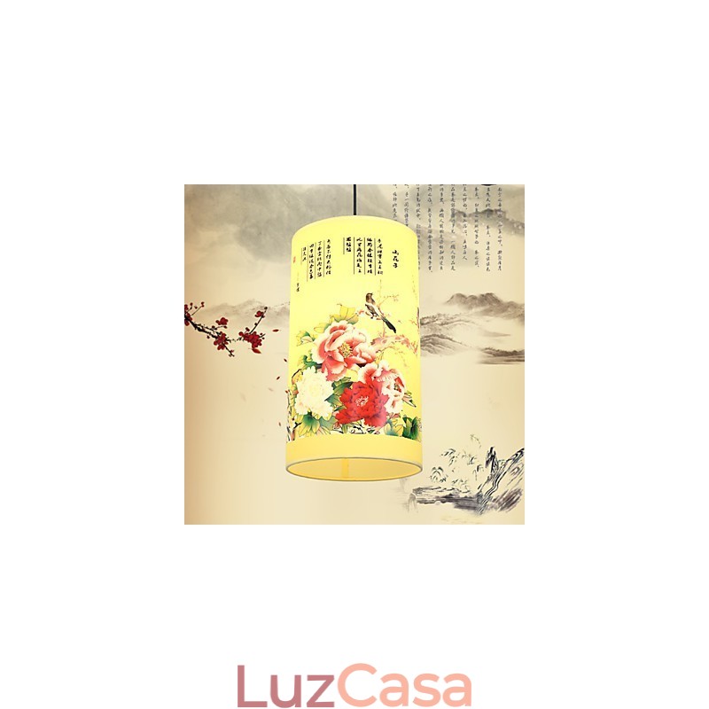 Lustre de cabeça única para refeições Archaizes Teahouse Lâmpada pequena Droplight