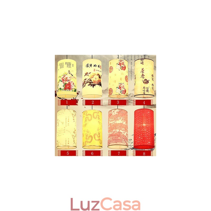 Lustre de cabeça única para refeições Archaizes Teahouse Lâmpada pequena Droplight