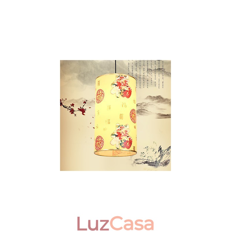 Lustre de cabeça única para refeições Archaizes Teahouse Lâmpada pequena Droplight