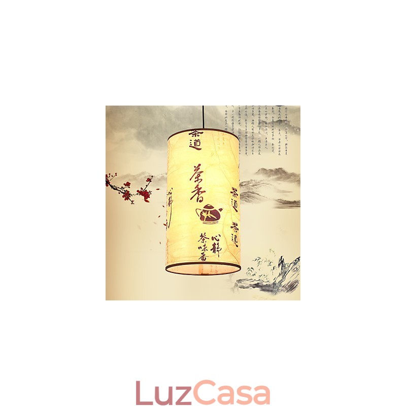 Lustre de cabeça única para refeições Archaizes Teahouse Lâmpada pequena Droplight