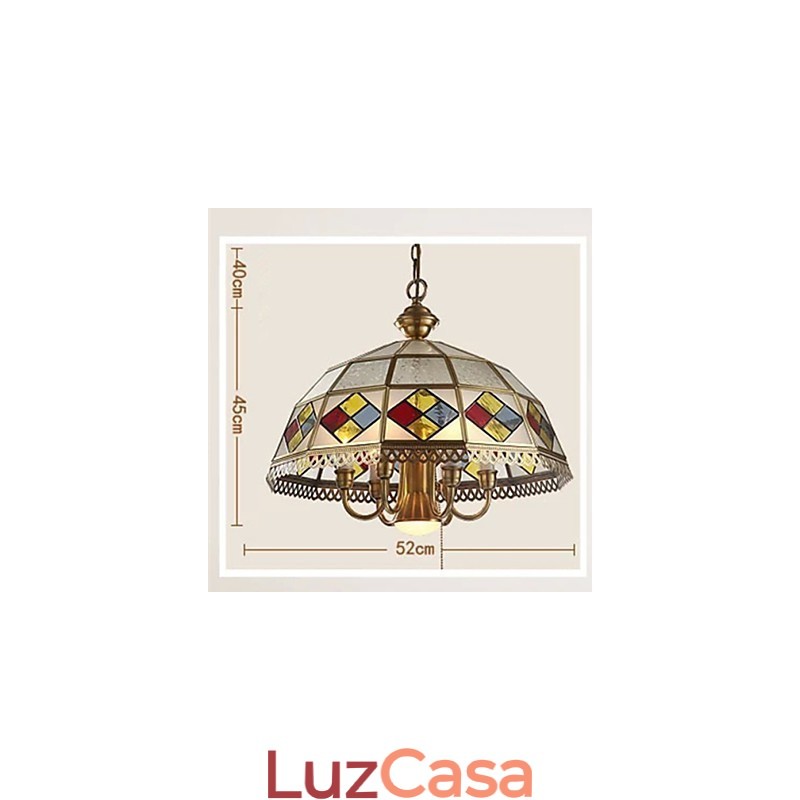 Luminárias pendentes Cristal Mini Estilo Tradicional Clássico Metal