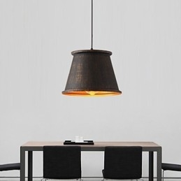 Luminária pendente de metal com design retrô