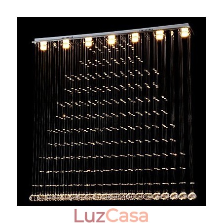 Luminária pendente de cristal K9, lustre de fio suspenso, iluminação de teto, luz para café interno Luminária pendente de cristal K9, lustre de fio suspenso, iluminação de teto, luz para café interno