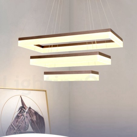 Wi Fi Smart Dimmable 3 Camadas Moderno Estilo Contemporâneo Casa Pendente Luz Wi Fi Smart Dimmable 3 Camadas Moderno Estilo Contemporâneo Casa Pendente Luz