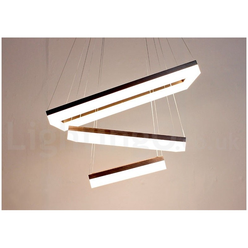 Wi Fi Smart Dimmable 3 Camadas Moderno Estilo Contemporâneo Casa Pendente Luz