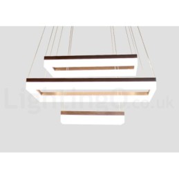 Wi Fi Smart Dimmable 3 Camadas Moderno Estilo Contemporâneo Casa Pendente Luz