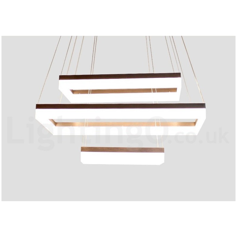 Wi Fi Smart Dimmable 3 Camadas Moderno Estilo Contemporâneo Casa Pendente Luz