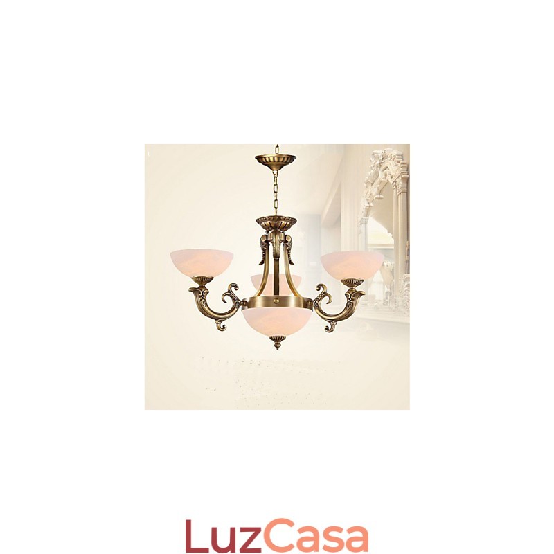 Jane Marble iluminação Art Copper Lamp