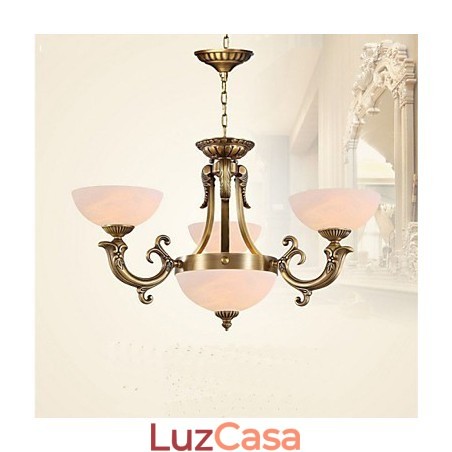 Jane Marble iluminação Art Copper Lamp