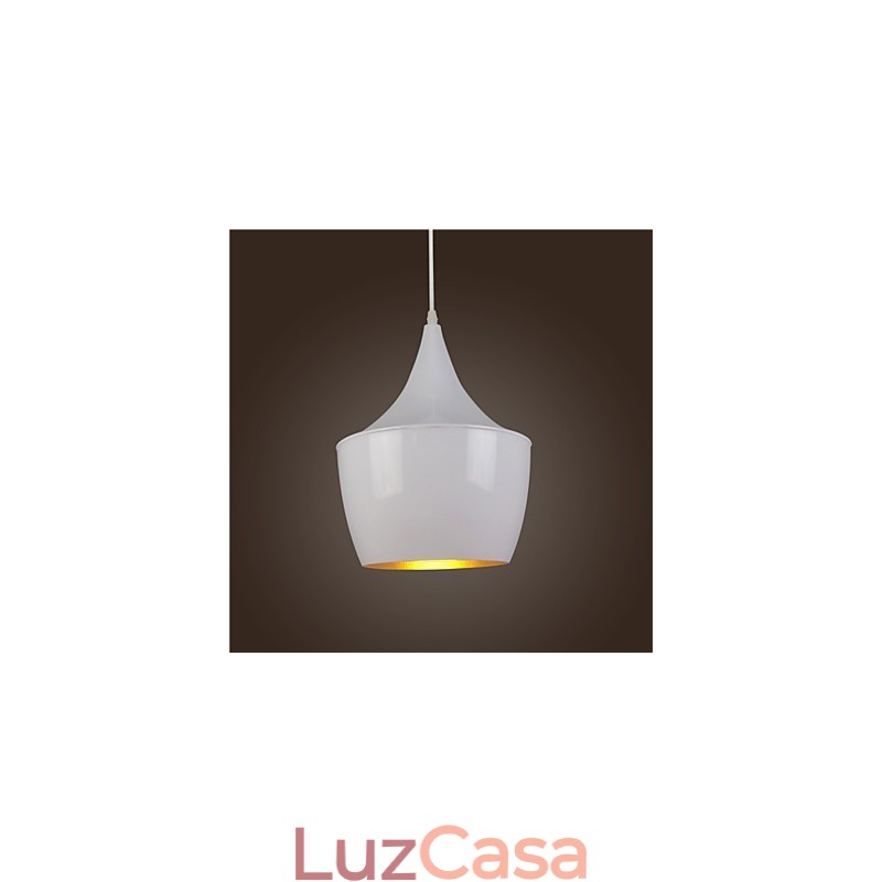 Luminária pendente retrô vintage Tom Dixon design preto branco tipo café luminárias pendentes