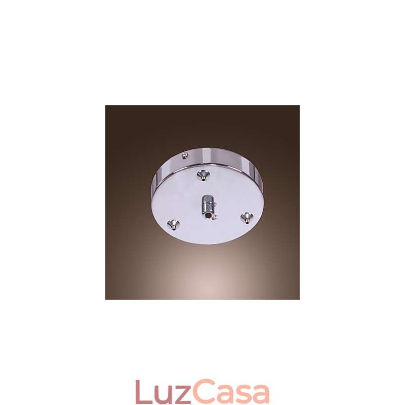 Luminária pendente de cristal artística de 6 luzes com cúpula de vidro