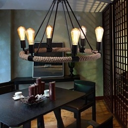 Lustre Pendente Mini Estilo Rústico Lodge Metal