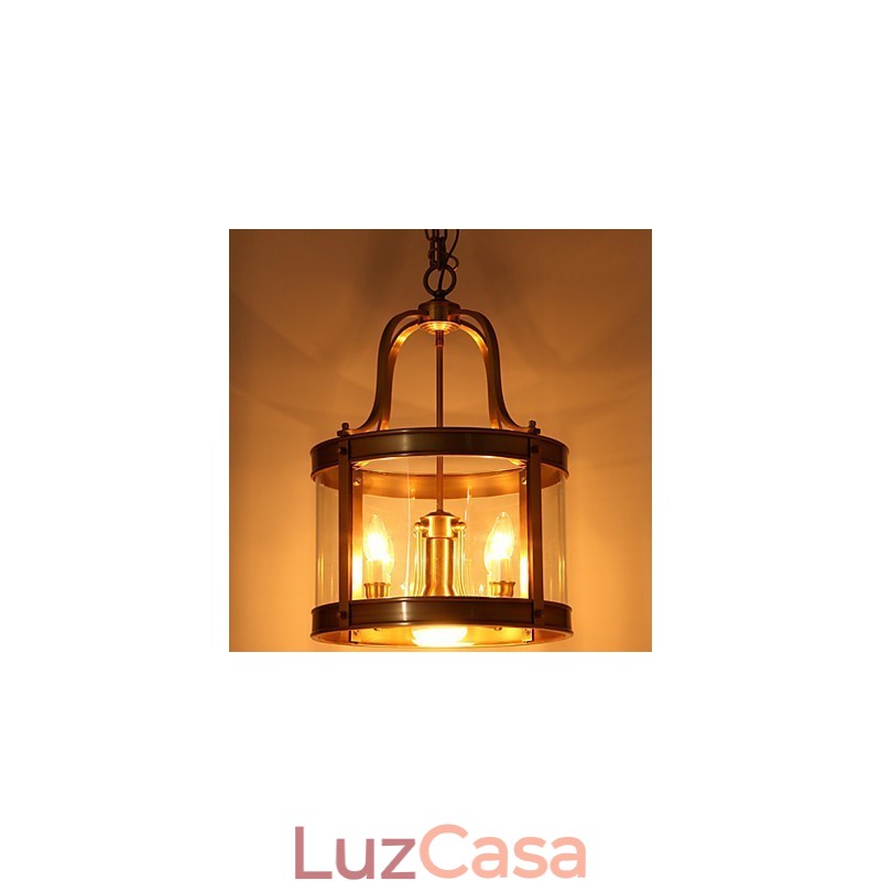 Luminárias pendentes Cristal Mini Estilo Tradicional Clássico Metal
