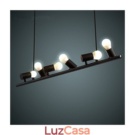 Luminária pendente de metal com pintura estilo retrô vintage mini Luminária pendente de metal com pintura estilo retrô vintage mini