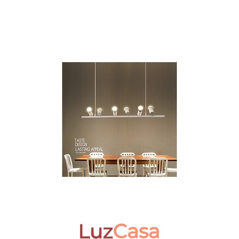 Luminária pendente de metal com pintura estilo retrô vintage mini