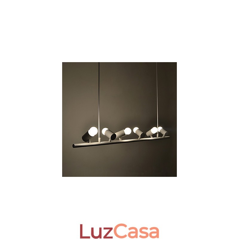 Luminária pendente de metal com pintura estilo retrô vintage mini
